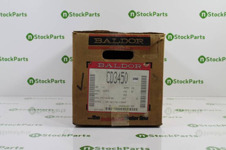 1/2HP 1750RPM - BALDOR CD3450 NSNB - 1/2 HP DC MOTOR 1750 RPM 56