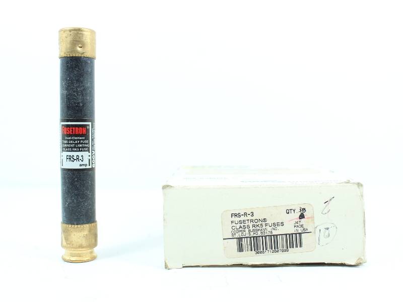 BUSS FRS-R-3-10 PACK 600V DUAL ELEMENT TIME DELAY FUSES NSFB