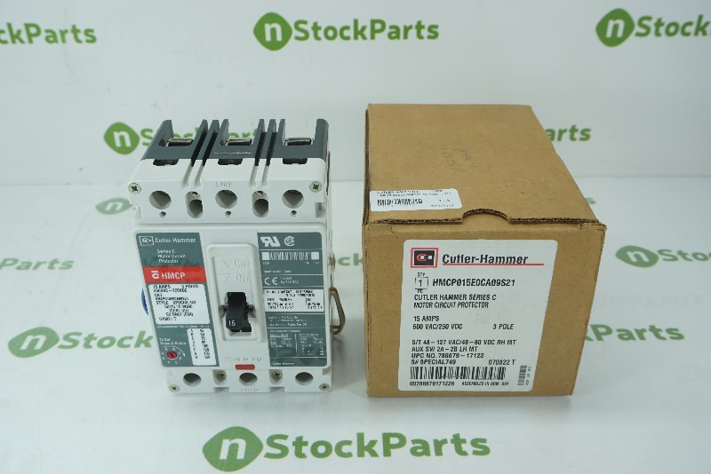 CUTLER-HAMMER HMCP015E0CA09S21 15 AMPS 3 POLE NSFB