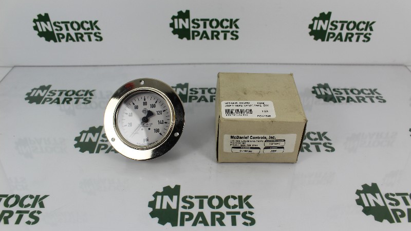 MCDANIEL CONTROLS J8EP 1-160PSI 1/4"NPT PANEL MOUNT WITH FRONT F