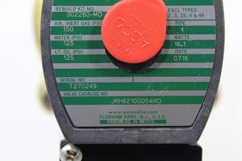 ASCO JKH8210G054MO 120/60 NSFB - SOLENOID VALVE