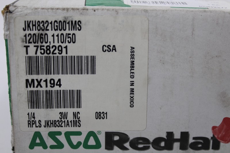 ASCO JKH8321G001MS NSFB - SOLENOID VALVE