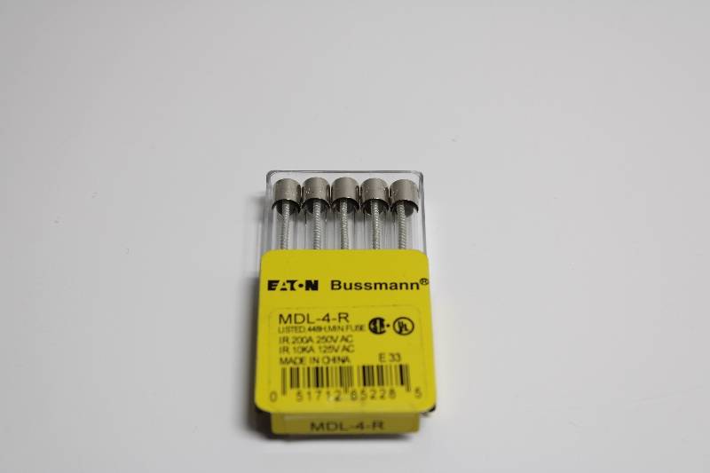 BUSSMANN MDL-4-R 5PK NSNBC01