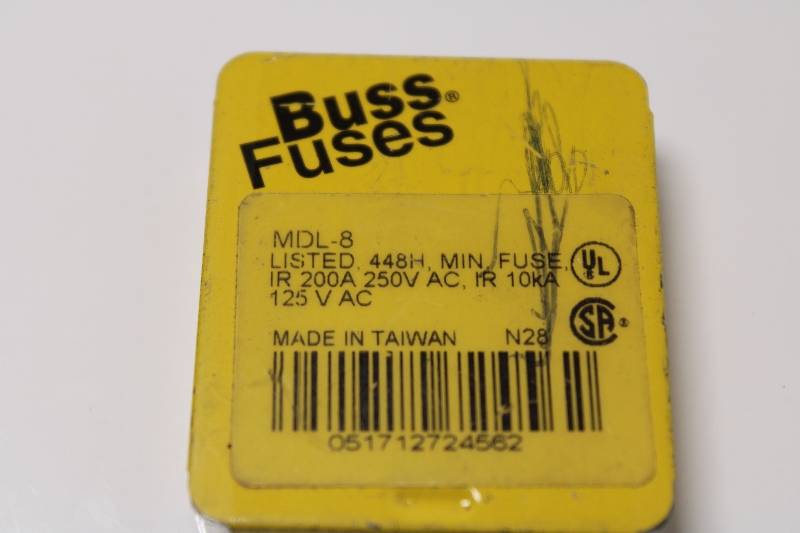 BUSSMANN MDL-8 NSNBC01