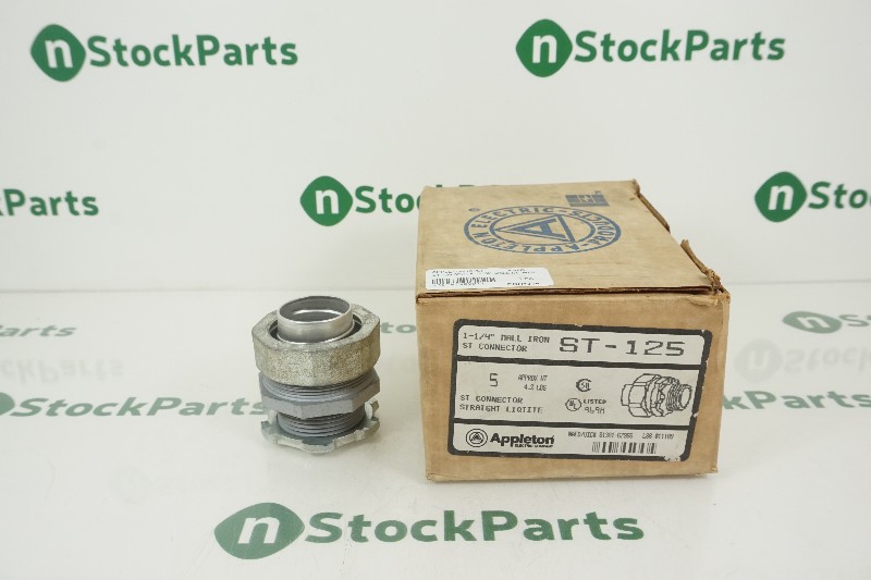 APPLETON ST-125 5PACK 1-1/4" MALL IRON ST CONNECTOR NSFB